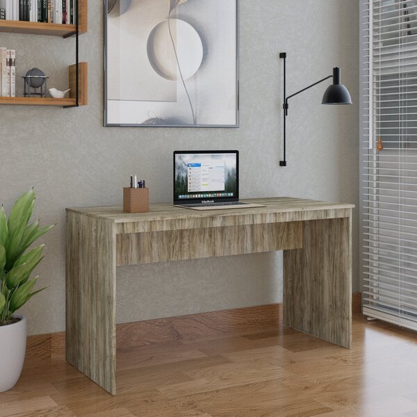 Escrivaninha Mesa Escritório 135cm Office Turim Espresso Móve