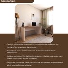 Escrivaninha Mesa Escritório 135cmx60cm 135cm Branca E Carval