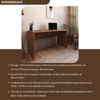 Escrivaninha Mesa Escritório 135cmx60cm 135cm Carvalho Mel Ca