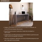 Escrivaninha Mesa Escritório 135cmx60cm 135cm Cinza Cristal C