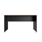 Escrivaninha Mesa Escritório 135cmx60cm 25mm Preto/carvalho M