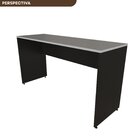 Escrivaninha Mesa Escritório 135cmx60cm 25mm Preto/cinza Cris