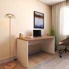 Escrivaninha Mesa Escritório 135cmx70cm 135cm Branca E Carval