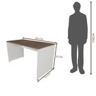 Escrivaninha Mesa Escritório 135cmx70cm 135cm Branca E Carval