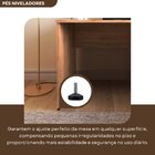 Escrivaninha Mesa Escritório 135cmx70cm 135cm Carvalho Mel Ca