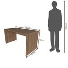 Escrivaninha Mesa Escritório 135cmx70cm 135cm Carvalho Mel Ca