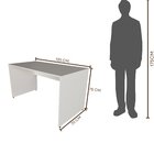 Escrivaninha Mesa Escritório 135cmx70cm 25mm Branca