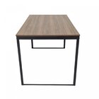 Escrivaninha Mesa Escritório 135x75 Preto Fosco / Nogal