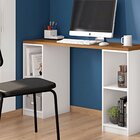 Escrivaninha Mesa Escritório 136cm Torre Organizadora Multifu