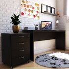 Escrivaninha Mesa Escritório 140cmx42cm 40mm Com Caixa De Tom