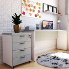 Escrivaninha Mesa Escritório 140cmx42cm 40mm Com Caixa De Tom