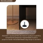 Escrivaninha Mesa Escritório 140cmx47cm 140cm Preto Preto