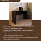 Escrivaninha Mesa Escritório 140cmx47cm 140cm Preto Preto