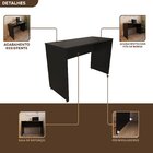 Escrivaninha Mesa Escritório 140cmx47cm 140cm Preto Preto