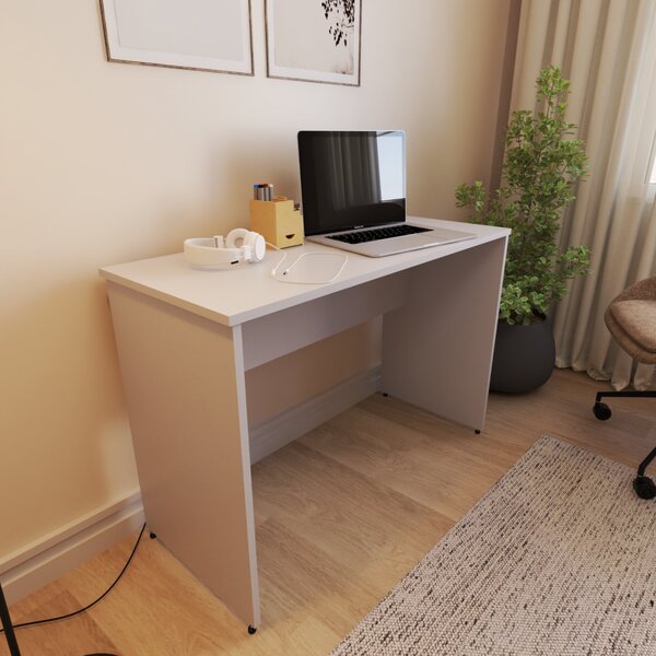 Escrivaninha Mesa Escritório 140cmx47cm 25mm Cinza Cristal