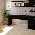 Escrivaninha Mesa Escritório 140cmx47cm 25mm Preto