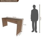 Escrivaninha Mesa Escritório 140cmx60cm 25mm Carvalho Mel