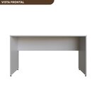 Escrivaninha Mesa Escritório 140cmx60cm 25mm Cinza Cristal