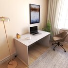 Escrivaninha Mesa Escritório 140cmx70cm 140cm Cinza Cristal C