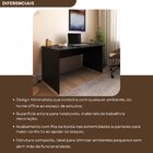 Escrivaninha Mesa Escritório 140cmx70cm 140cm Preto Preto