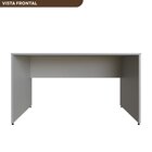 Escrivaninha Mesa Escritório 140cmx70cm 25mm Cinza Cristal