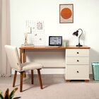 Escrivaninha Mesa Escritório 150cm 3 Gavetas Madeira Maciça P