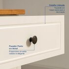 Escrivaninha Mesa Escritório 150cm 3 Gavetas Madeira Maciça P