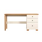 Escrivaninha Mesa Escritório 150cm 3 Gavetas Madeira Maciça P