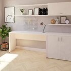 Escrivaninha Mesa Escritório 150cmx47cm 25mm Branca