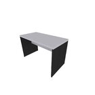 Escrivaninha Mesa Escritório 150cmx60cm Preto/cinza Cristal