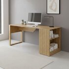 Escrivaninha Mesa Escritório 160cm Amêndoa