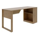 Escrivaninha Mesa Escritório 160cm Amêndoa