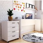 Escrivaninha Mesa Escritório 160cmx42cm 40mm Com Caixa De Tom