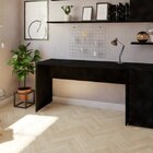 Escrivaninha Mesa Escritório 160cmx47cm 25mm Preto