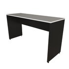 Escrivaninha Mesa Escritório 160cmx60cm 160cm Preto E Branca