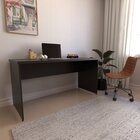 Escrivaninha Mesa Escritório 160cmx60cm 160cm Preto Preto