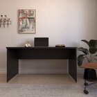 Escrivaninha Mesa Escritório 160cmx60cm 160cm Preto Preto