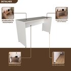 Escrivaninha Mesa Escritório 160cmx60cm 25mm Branca/carvalho