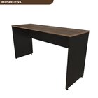 Escrivaninha Mesa Escritório 160cmx60cm 25mm Preto/carvalho M