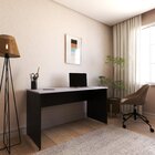 Escrivaninha Mesa Escritório 160cmx60cm 25mm Preto/cinza Cris