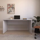 Escrivaninha Mesa Escritório 160cmx60cm Cinza Cristal