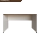 Escrivaninha Mesa Escritório 160cmx70cm 160cm Branca E Carval