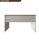 Escrivaninha Mesa Escritório 160cmx70cm 160cm Branca E Carval