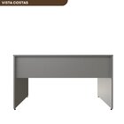 Escrivaninha Mesa Escritório 160cmx70cm 160cm Cinza Cristal C