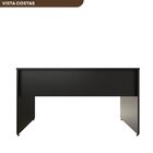 Escrivaninha Mesa Escritório 160cmx70cm 160cm Preto Preto