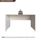 Escrivaninha Mesa Escritório 160cmx70cm 25mm Branca