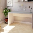 Escrivaninha Mesa Escritório 160cmx70cm 25mm Branca/cinza Cri