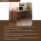 Escrivaninha Mesa Escritório 160cmx70cm 25mm Carvalho Mel