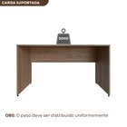 Escrivaninha Mesa Escritório 160cmx70cm 25mm Carvalho Mel