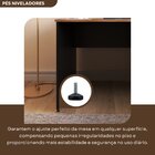 Escrivaninha Mesa Escritório 160cmx70cm 25mm Preto/carvalho M